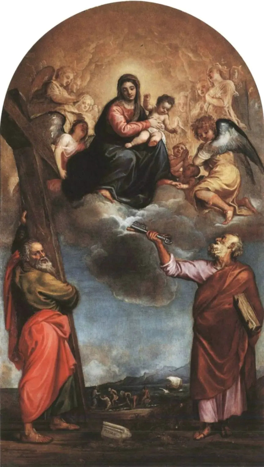 Retable de Serravalle - Titian image 1 copie de tableau peinte à la main