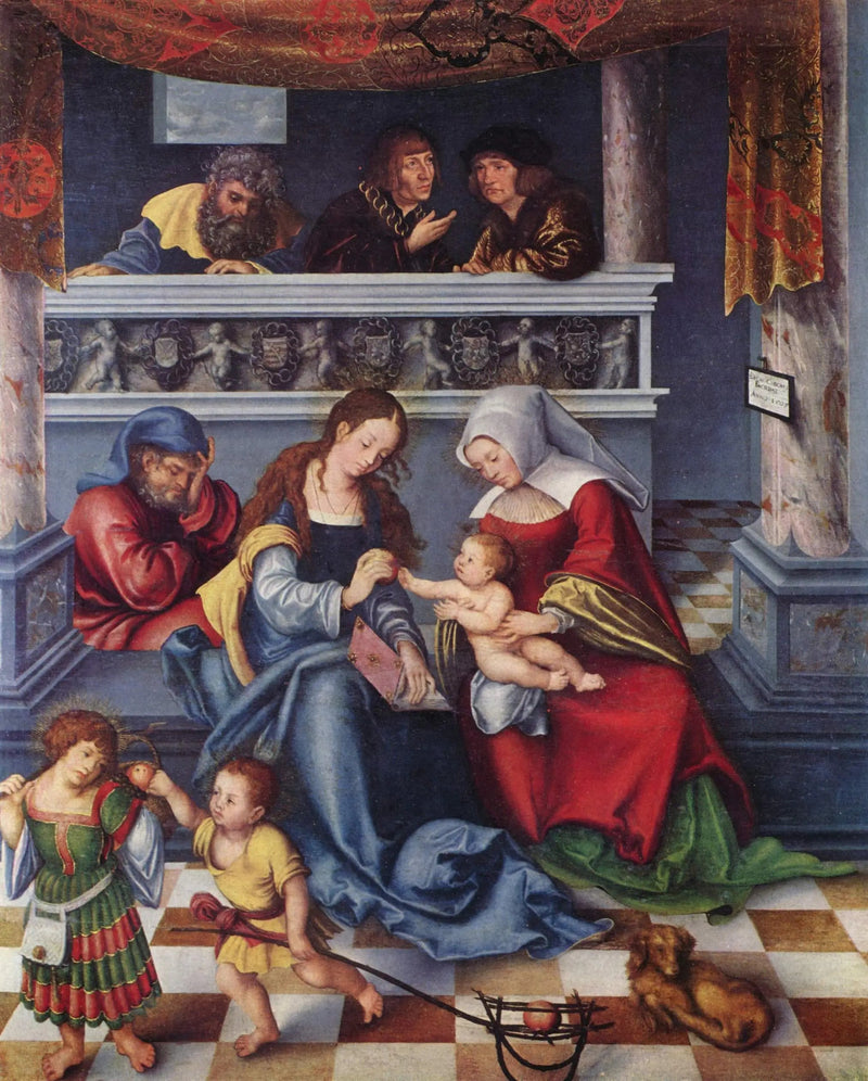 Retabel Torgau: Święta Rodzina - Lucas Cranach Starszy