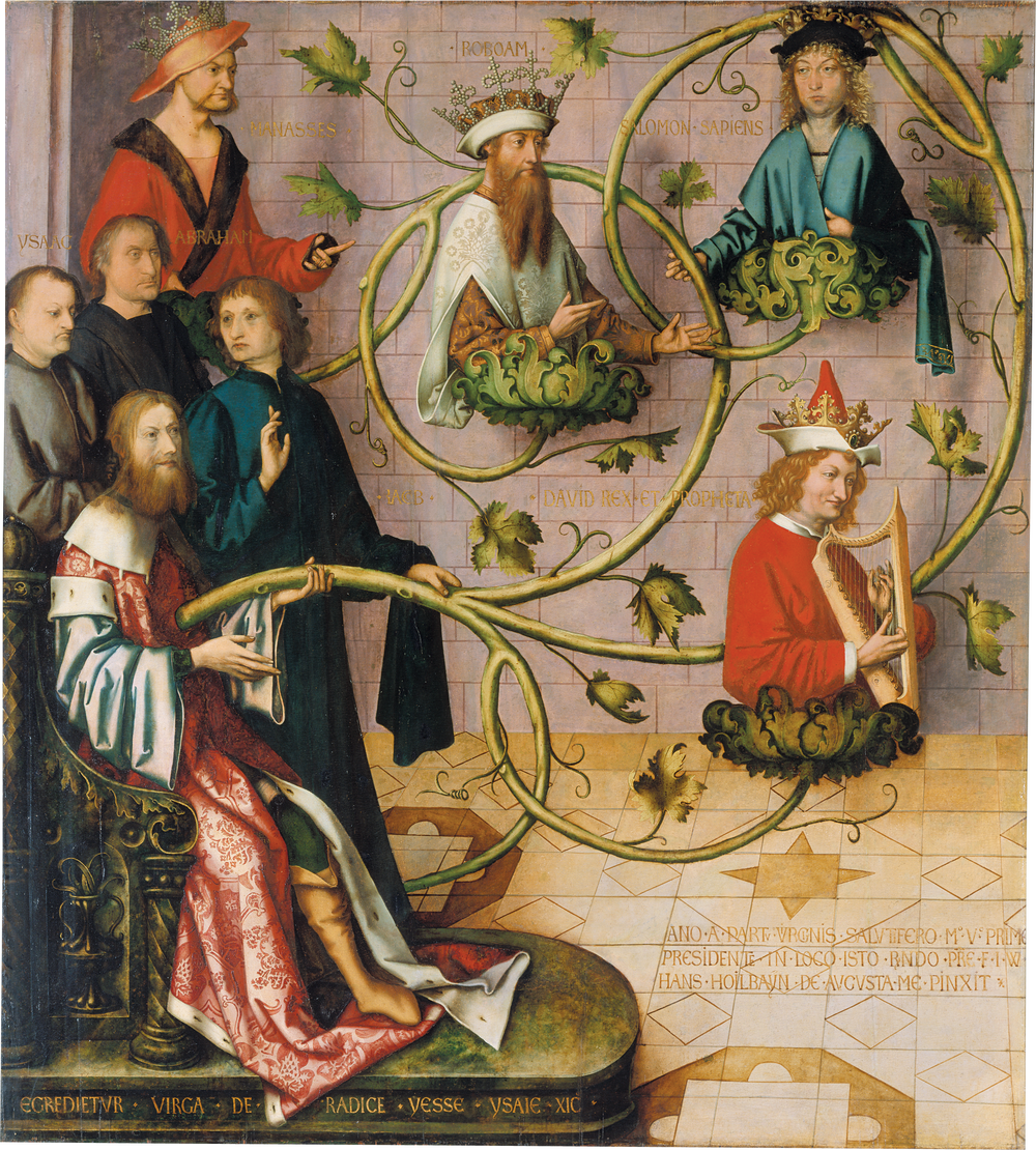 Retable dominicain de Francfort: Arbre de Jessé (partie inférieure) - Hans Holbein the Elder - Alpha Reproduction
