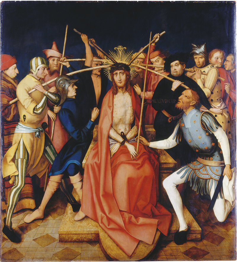 Dominikański retabel we Frankfurcie: Chrystus z koroną cierniową - Hans Holbein Starszy