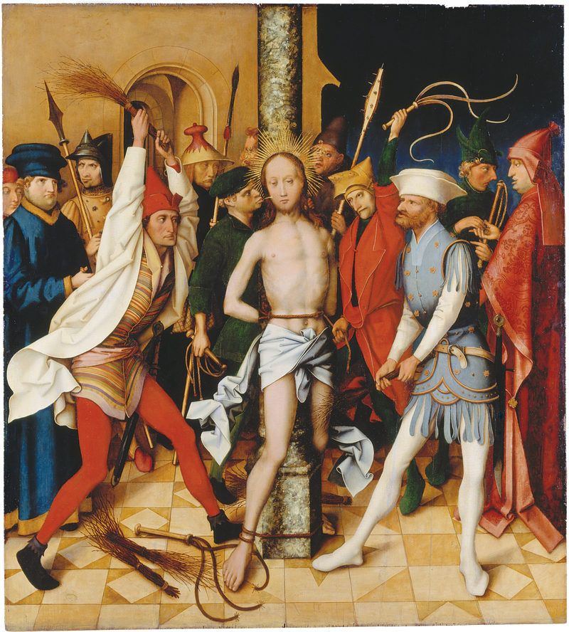 Dominikański retabel we Frankfurcie: Biczowanie - Hans Holbein Starszy