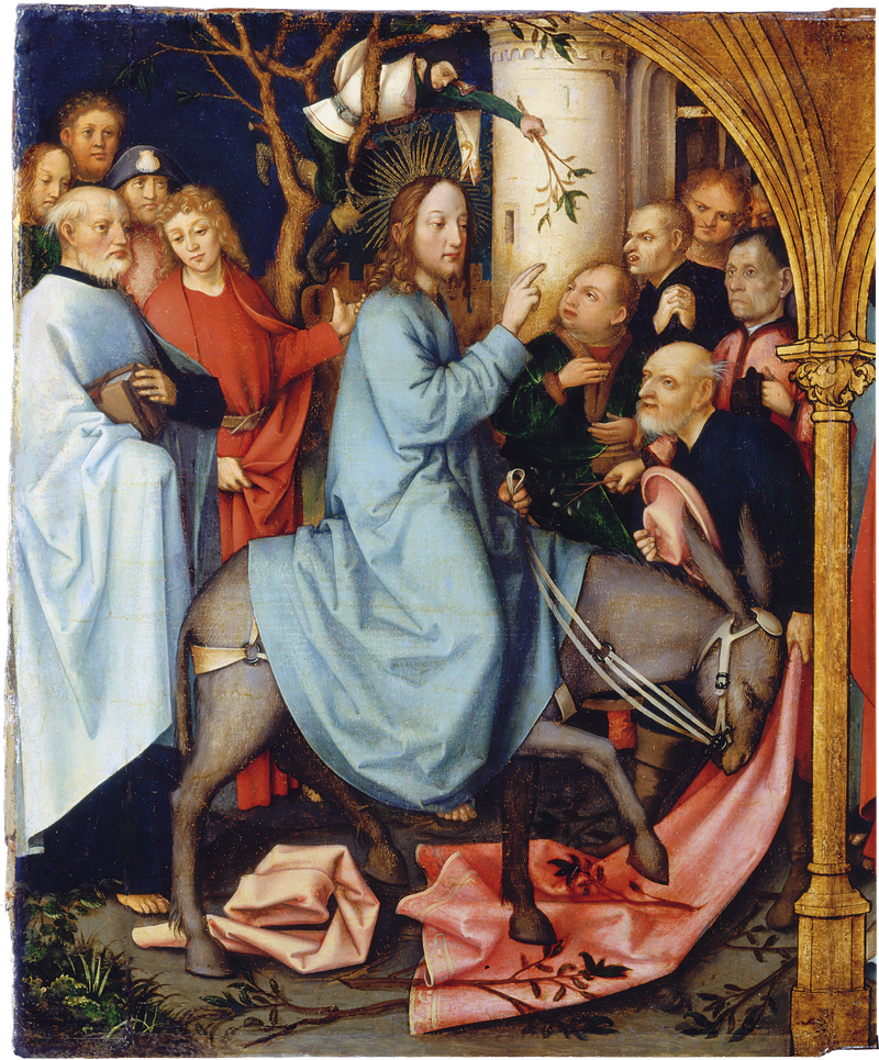 Dominikański retabel we Frankfurcie: Wejście do Jerozolimy - Hans Holbein Starszy