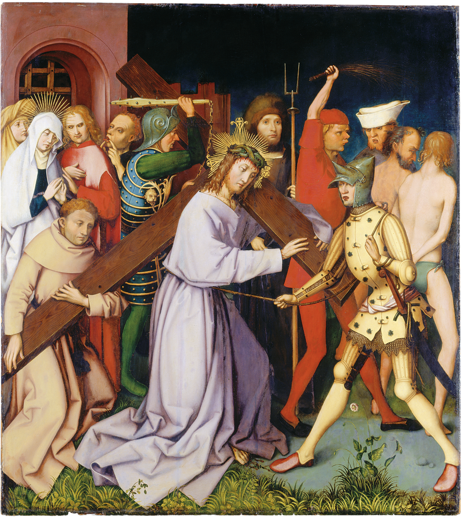 Dominikański retabel we Frankfurcie: Port de la Croix - Hans Holbein Starszy