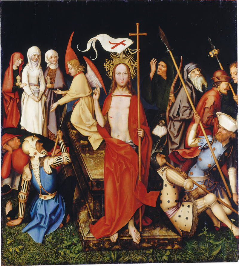 Retabel dominikański we Frankfurcie: Zmartwychwstanie - Hans Holbein starszy