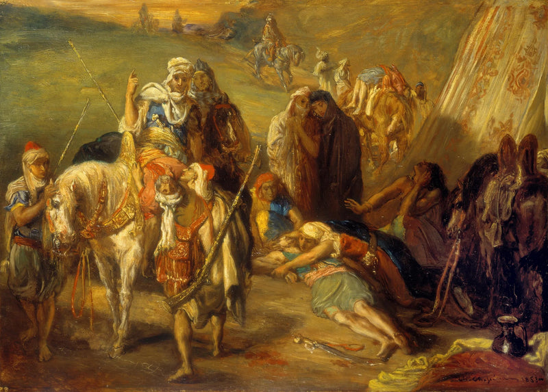 Powrót rannych - Théodore Chassériau