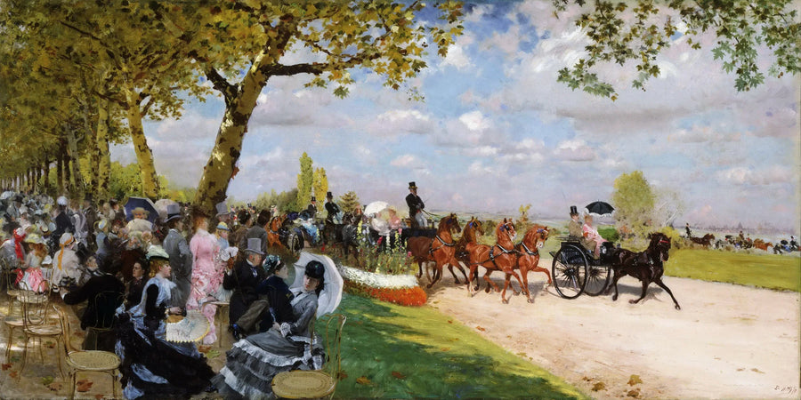 Powrót z zakupów - Giuseppe De Nittis