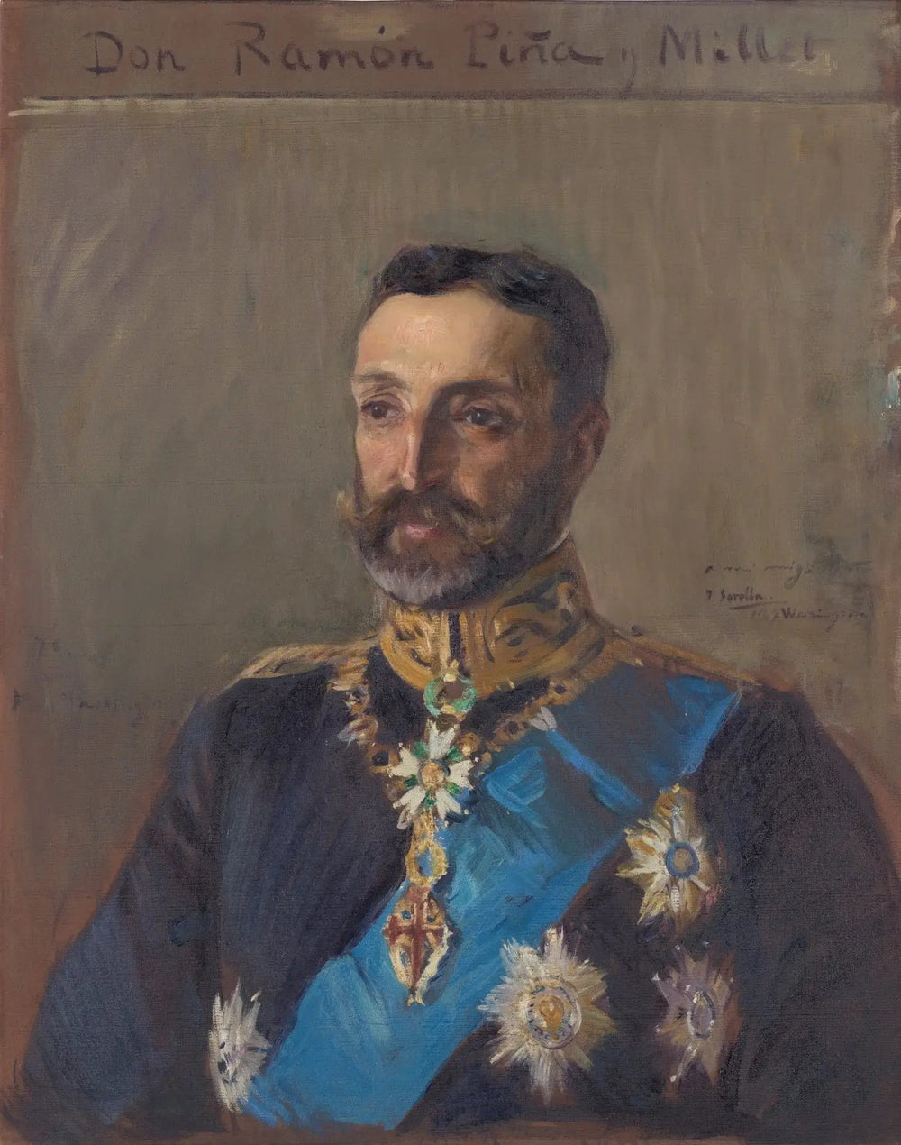 Retrato de Don Ramón Piña y Millet - Joaquín Sorolla image 1 reproduction artisanale de tableau