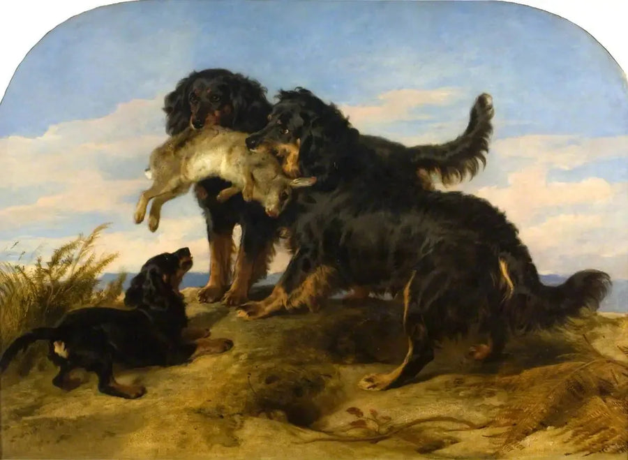 Retriever z zającem - Edwin Henry Landseer