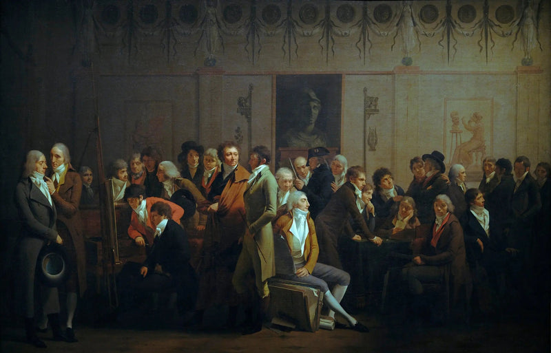 Zebranie artystów w pracowni Isabey - Louis-Léopold Boilly