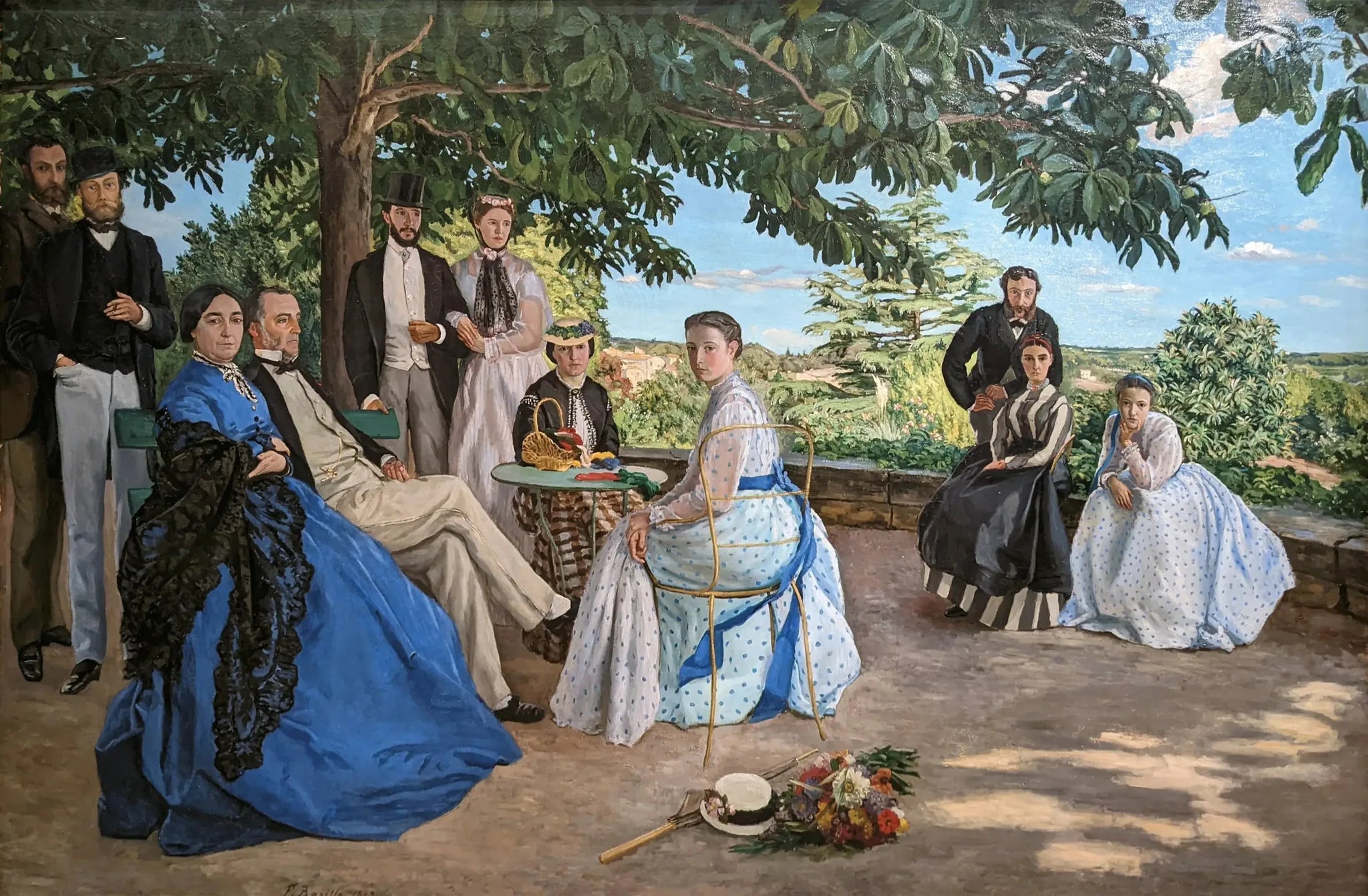 Réunion de famille - Frédéric Bazille image 1 copie de tableau peinte à la main
