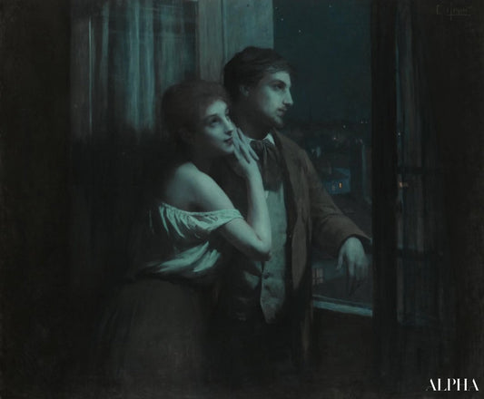 Rêverie - Charles-Amable Lenoir - Reproductions de tableaux et peintures haut de gamme