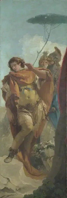 Rinaldo przemienia się w Honte du Bouclier Magique - Giovanni Battista Tiepolo