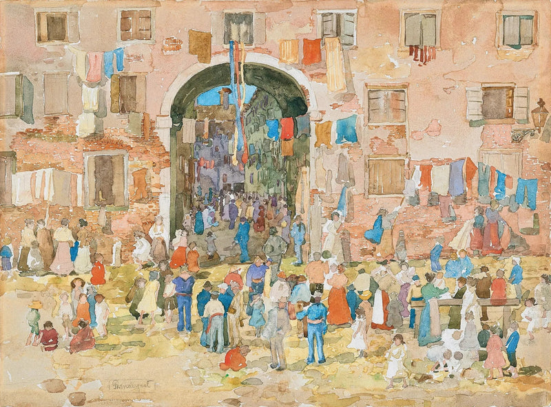 Riva degli Schiavoni, Castello (Wenecja) - Maurice Prendergast