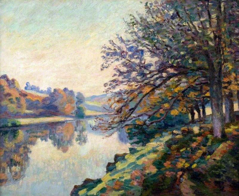 Rzeka nad rzeką, jesień - Armand Guillaumin