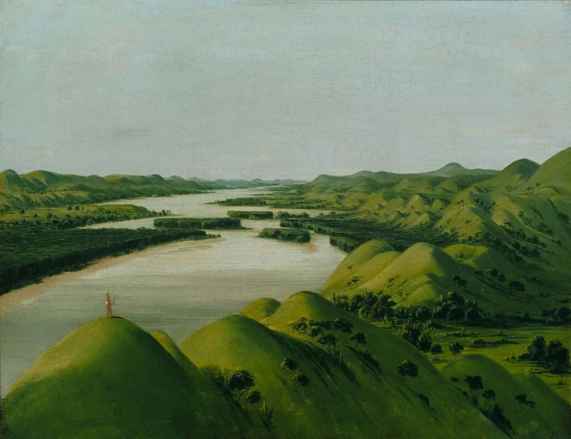 Rzeka Bluffs, 1320 milów nad Saint-Louis - George Catlin