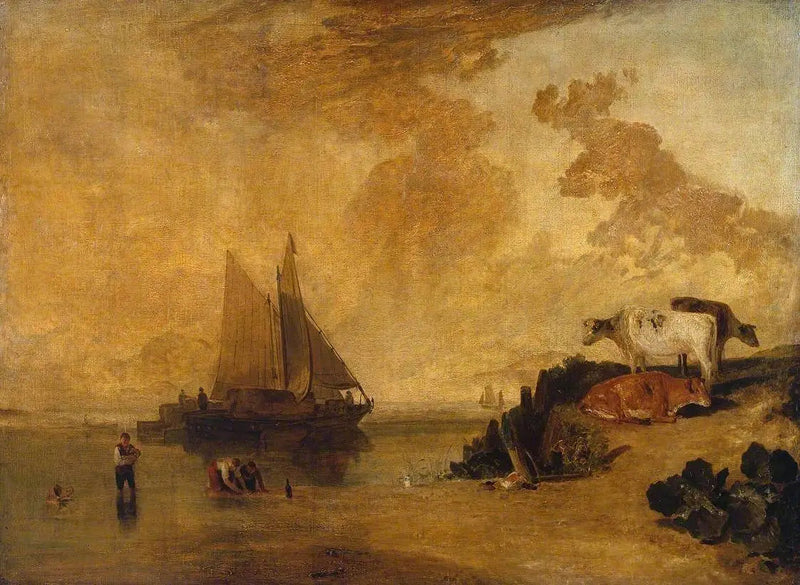 Scena rzeka z bydłem - J. M. W. Turner