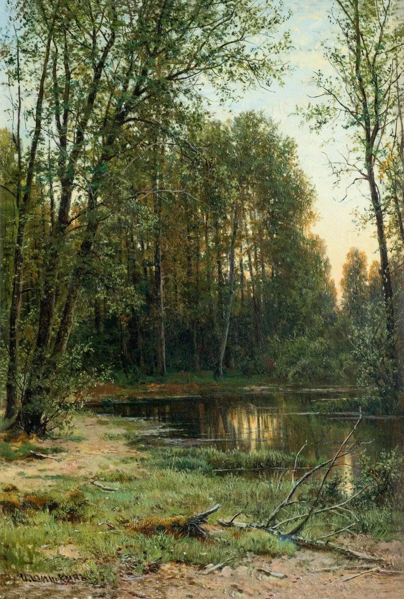 Rzeka w lesie - Ivan Chichkine