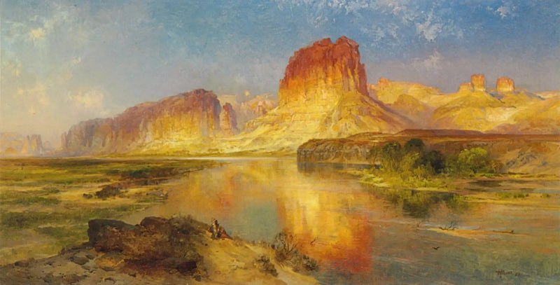 Zielona rzeka Wyoming - Thomas Moran