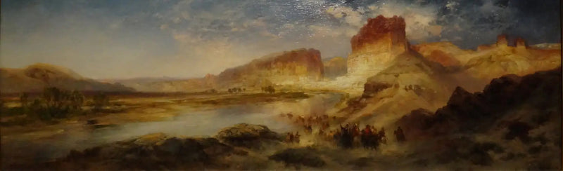 Zielona Rzeka, Wyoming - Thomas Moran