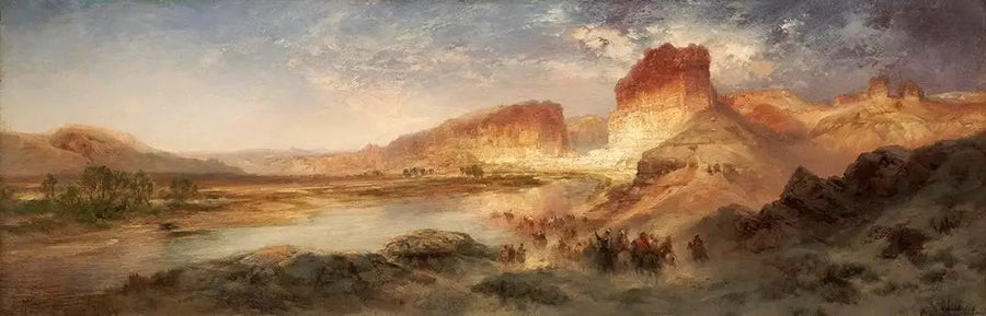 Zielona Rzeka, Wyoming - Thomas Moran