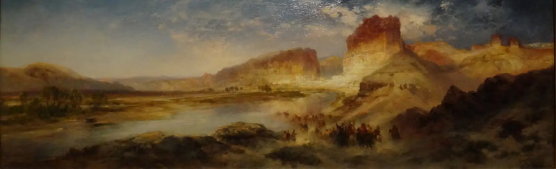 Zielona Rzeka, Wyoming - Thomas Moran