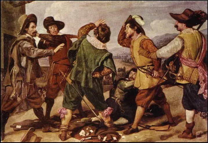 Bitwa żołnierzy przed ambasadą Hiszpanii - Diego Velázquez