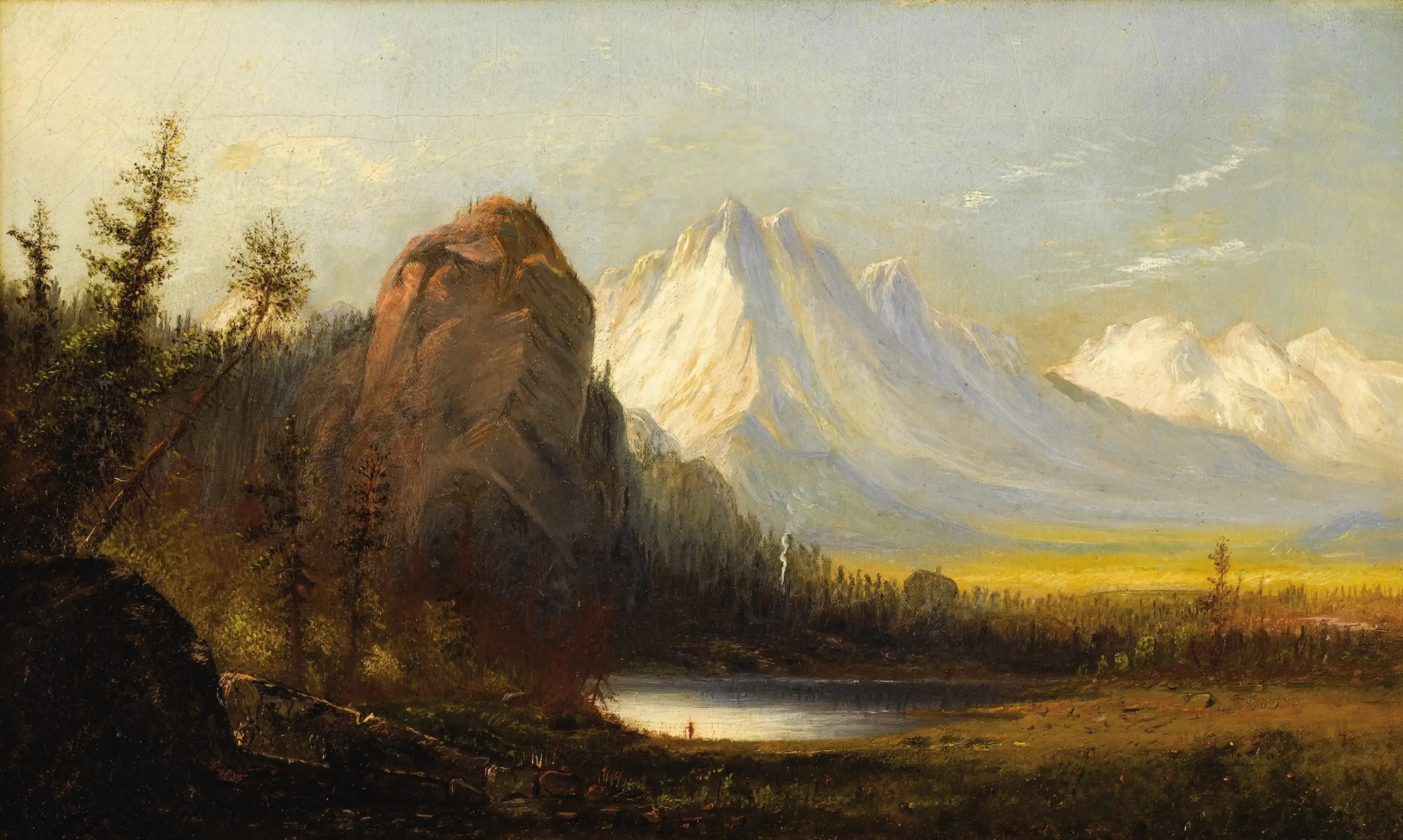 Rocher de la Cathédrale - Albert Bierstadt image 1 reproduction d’œuvre d’art à l’huile