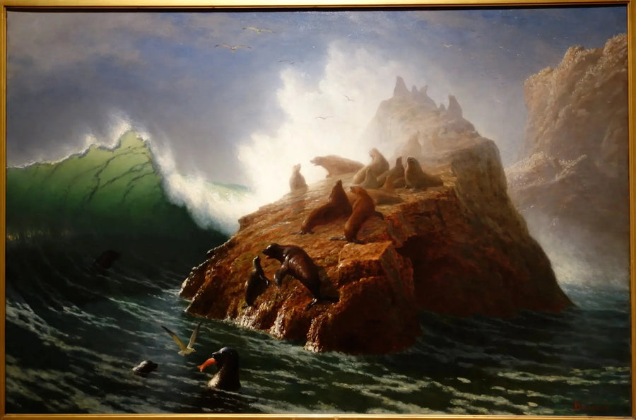 Skała foki - Albert Bierstadt