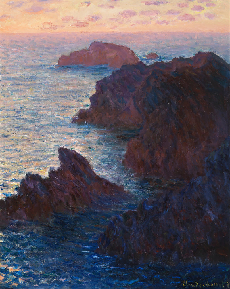 Skały w Belle-Île, Port-Domois W1101 - Claude Monet