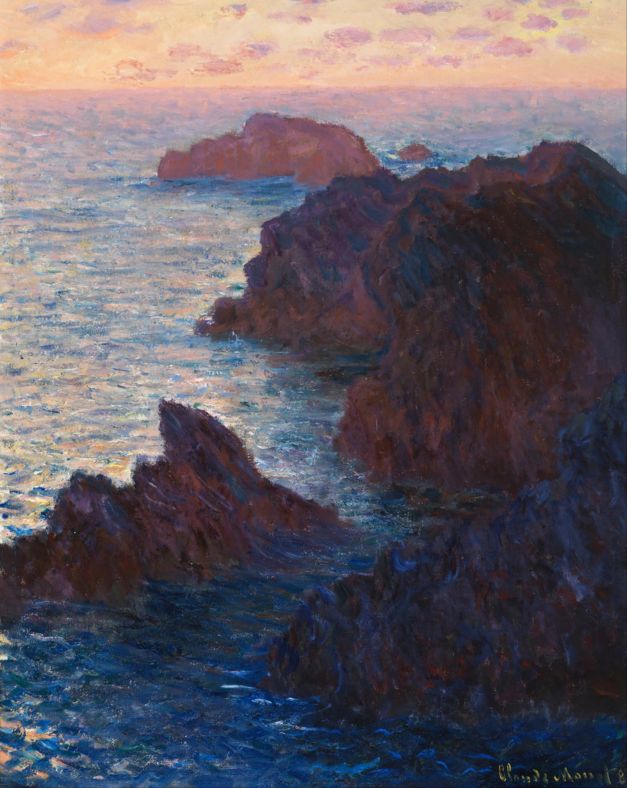 Skały w Belle-Île, Port-Domois W1101 - Claude Monet