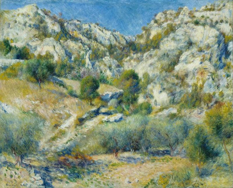 Skały w l'Estaque - Pierre-Auguste Renoir
