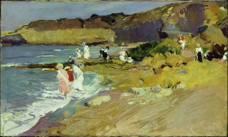 Skały latarni morskiej, Biarritz - Joaquín Sorolla