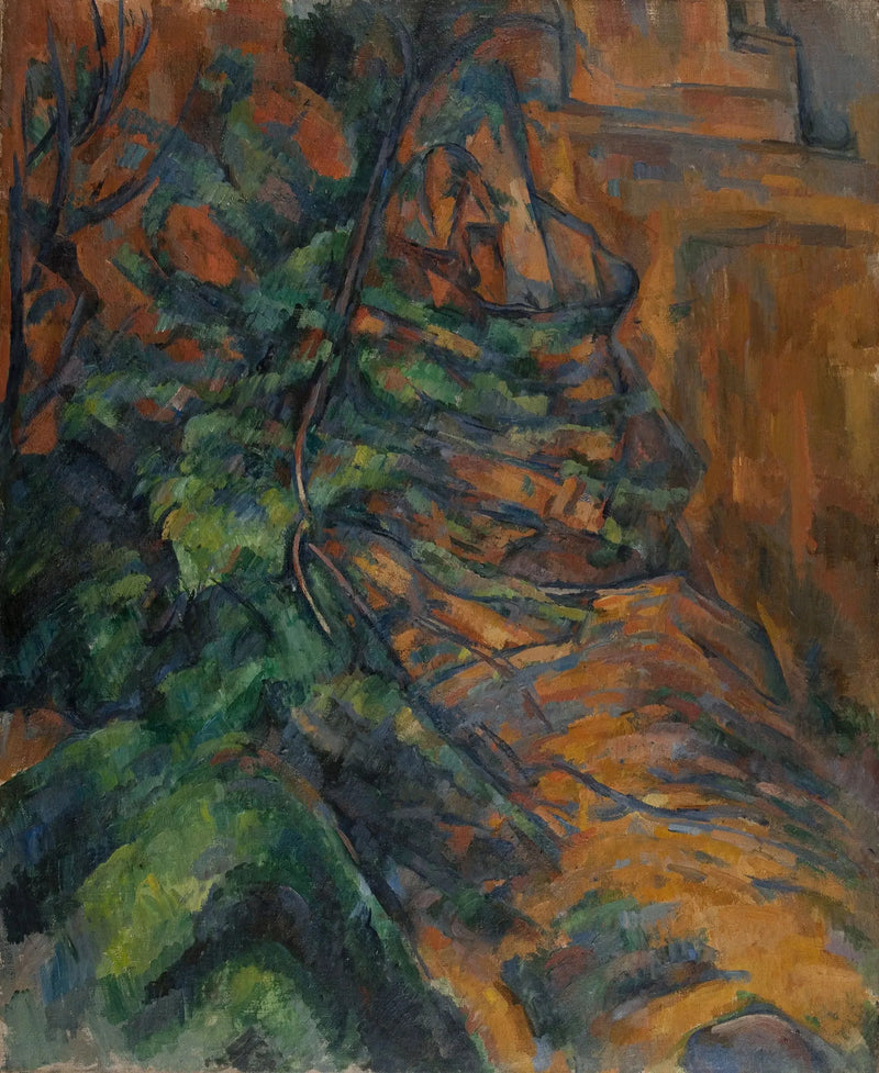 Skały i gałęzie w Bibémus - Paul Cézanne