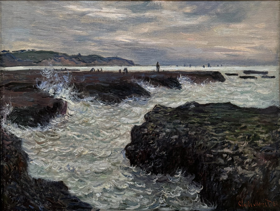 Skały w Pourville, odpływ. - Claude Monet