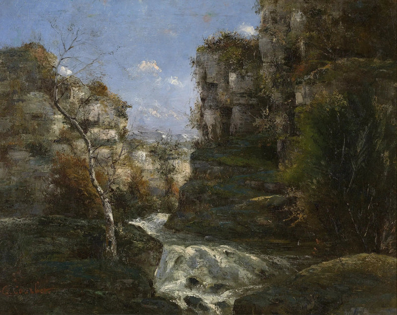 Skały w pobliżu Ornans - Gustave Courbet