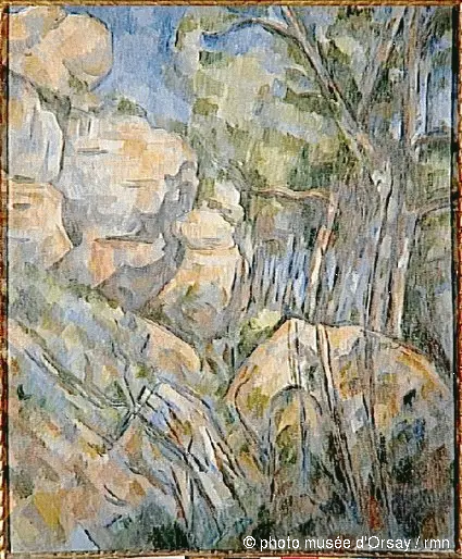 Skały blisko jaskiń nad Château-Noir - Paul Cézanne