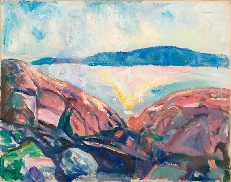 Czerwone skały - Edvard Munch