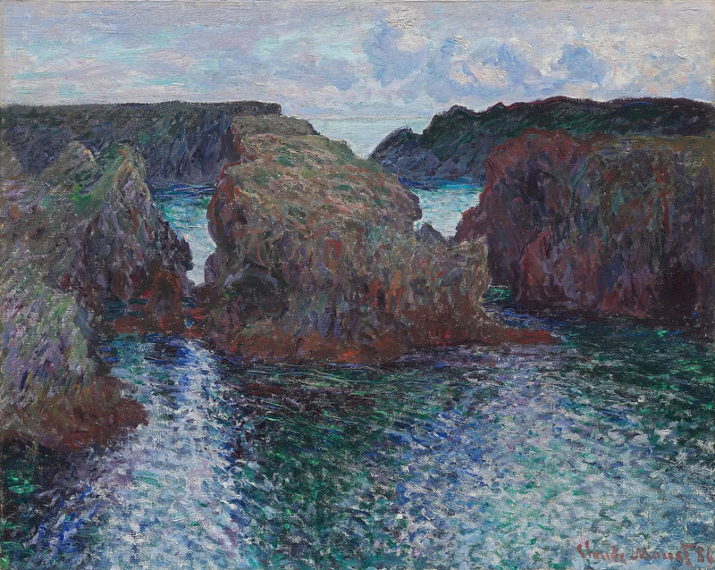 Skały w Port-Goulphar, na Belle-Île - Claude Monet