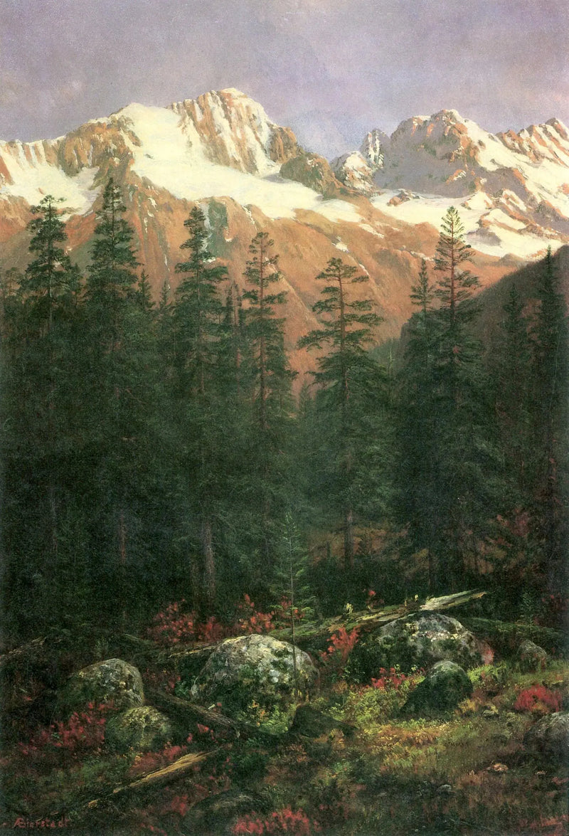 Kanadyjskie skały - Albert Bierstadt