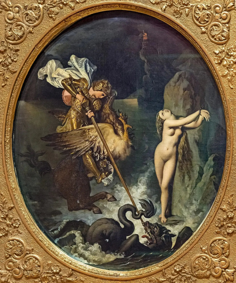 Roger uwalniający Angélique - Jean-Auguste-Dominique Ingres