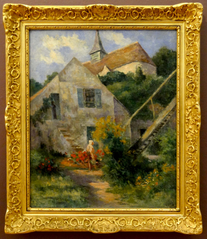 Rolleboise, kościół i dom malarza - Maximilien Luce