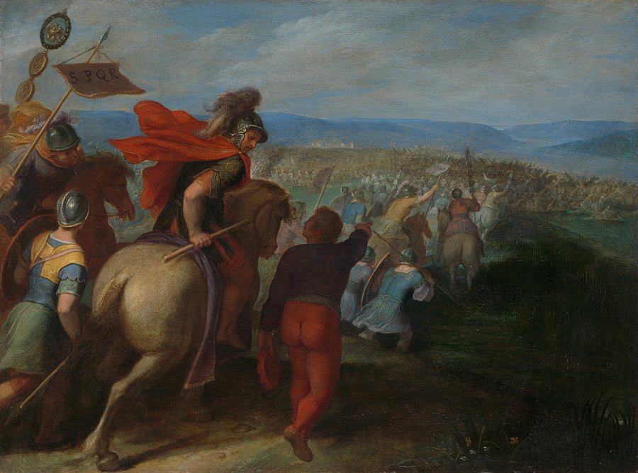 Les Romains sous Cerealis ont vaincu Claudius Civilis grâce à la trahison d'un Batave. - Otto van Veen