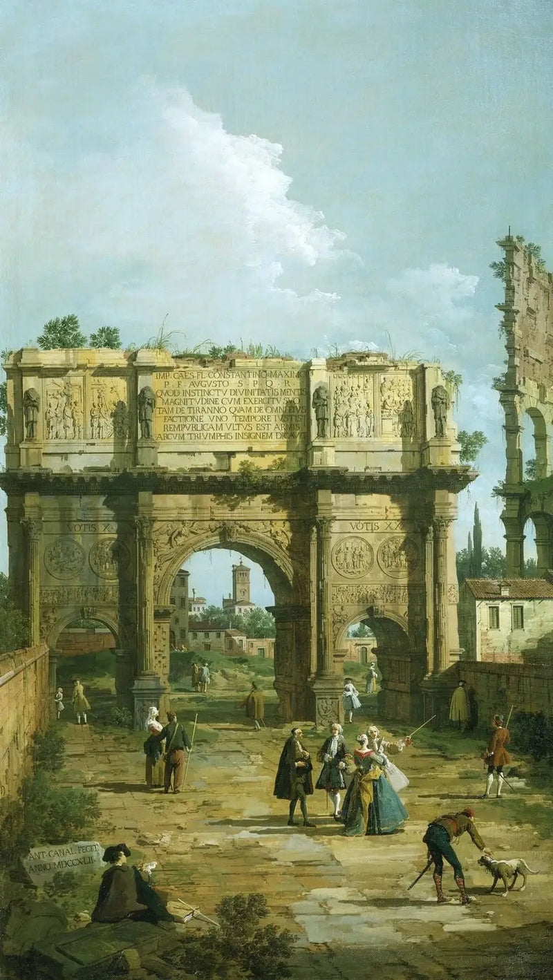 Rzym: Łuk Konstantyna - Canaletto