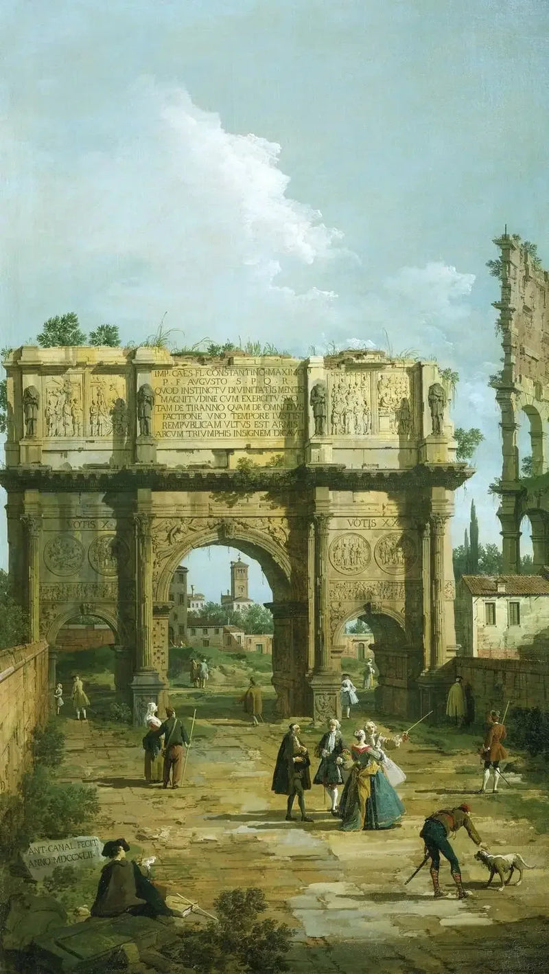 Rzym: Łuk Konstantyna - Canaletto