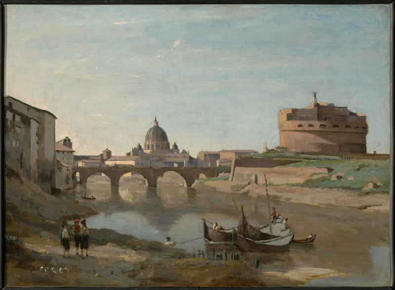 Rzym, Zamek Świętego Anioła - Jean-Baptiste Camille Corot