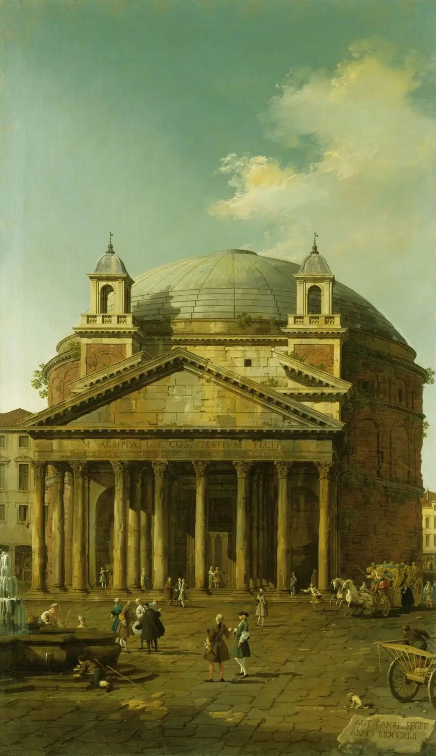 Rzym: Panteon - Canaletto