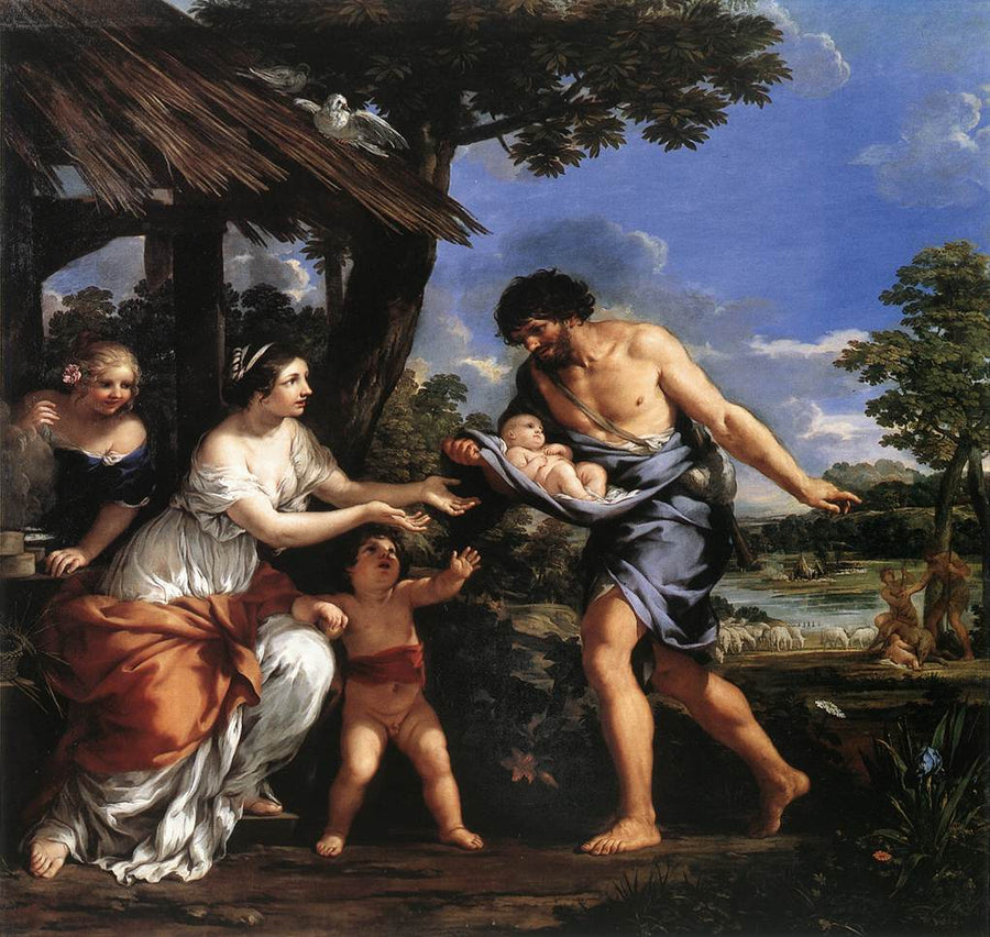 Romulus i Remus wychowani przez Faustulusa - Pietro da Cortona