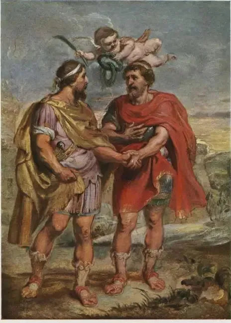 Romulus i Tytus Tatius - Peter Paul Rubens