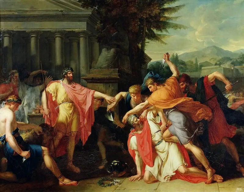 Romulus nakazuje zabić Tatius - Anne-Louis Girodet