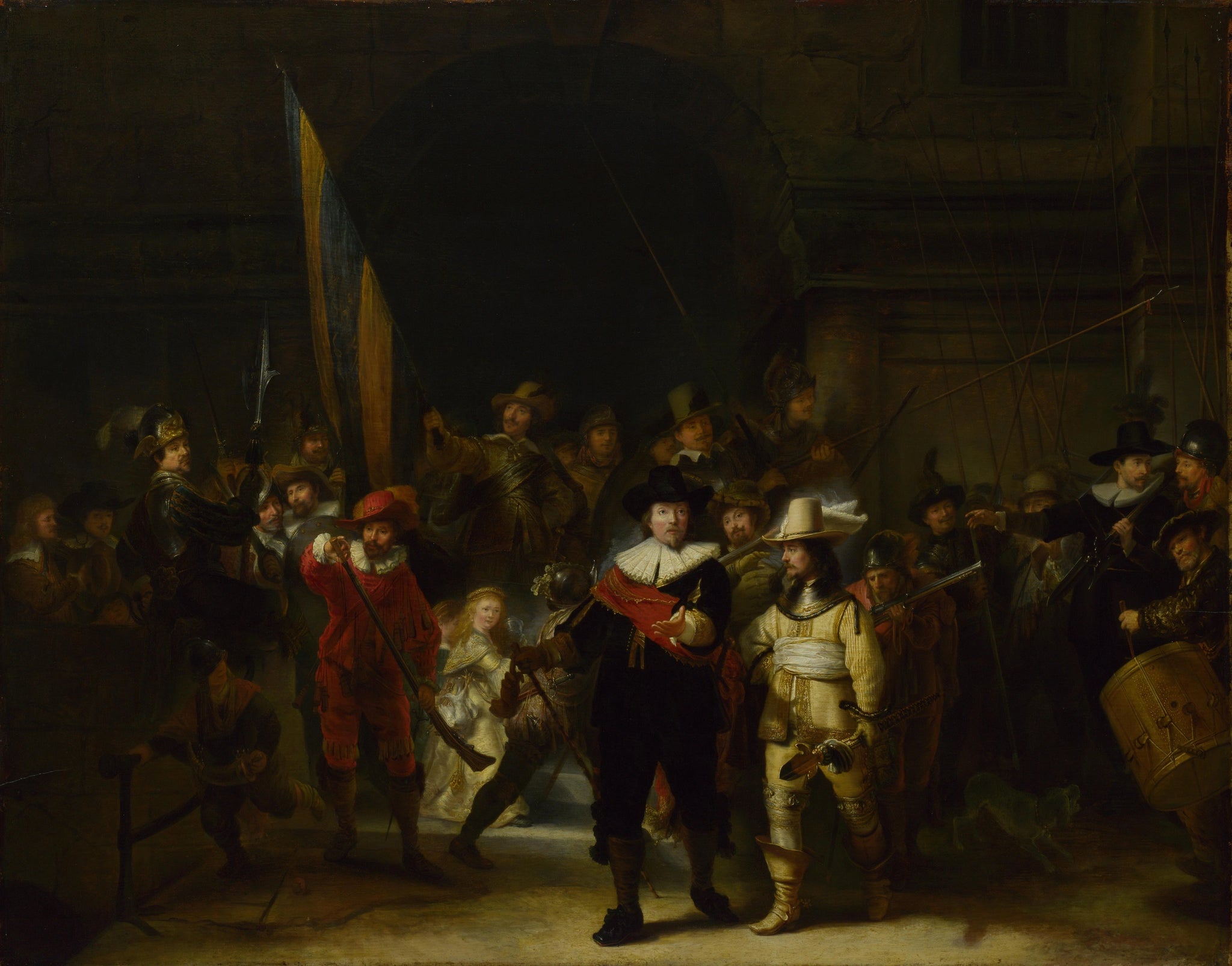 La Ronde de nuit, copie de Gerrit Lundens d’après Rembrandt